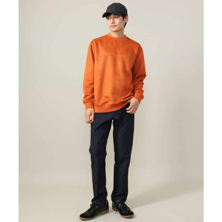 【春まで使える】フェイクスエードセミワイドシルエットプルオーバー(無地） | a.v.v【MEN】 | 詳細画像17 