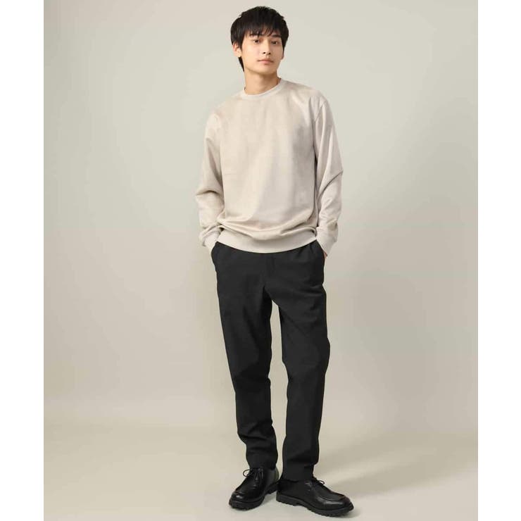 【春まで使える】フェイクスエードセミワイドシルエットプルオーバー(無地） | a.v.v【MEN】 | 詳細画像19 