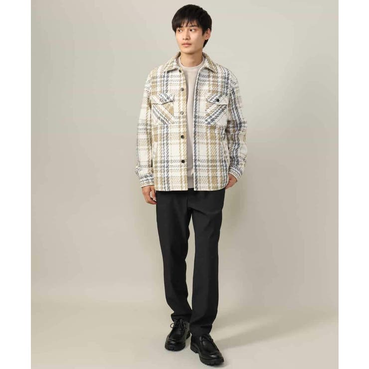 【春まで使える】フェイクスエードセミワイドシルエットプルオーバー(無地） | a.v.v【MEN】 | 詳細画像20 