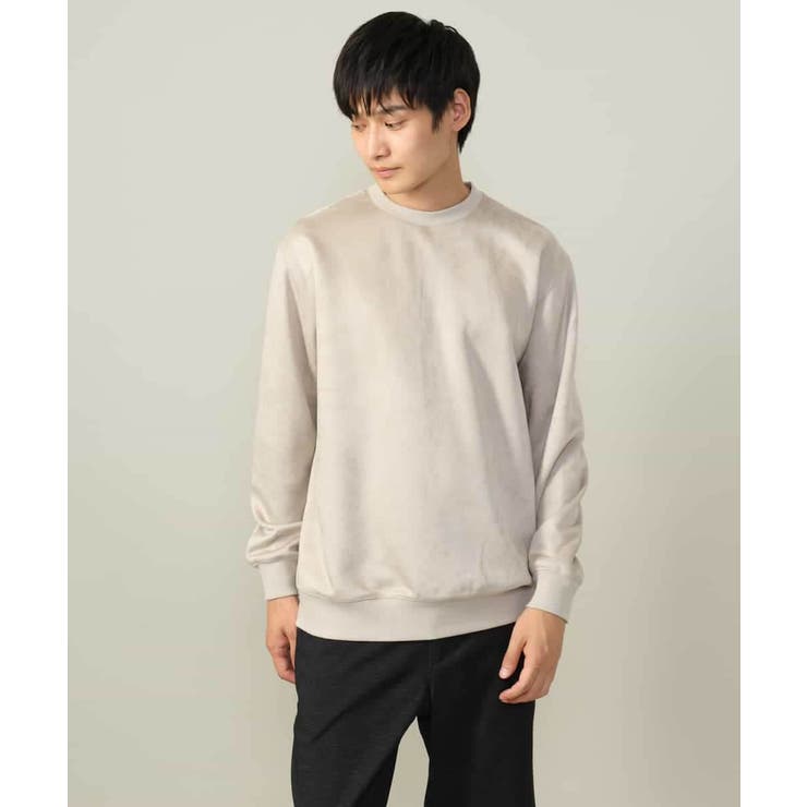 【春まで使える】フェイクスエードセミワイドシルエットプルオーバー(無地） | a.v.v【MEN】 | 詳細画像23 