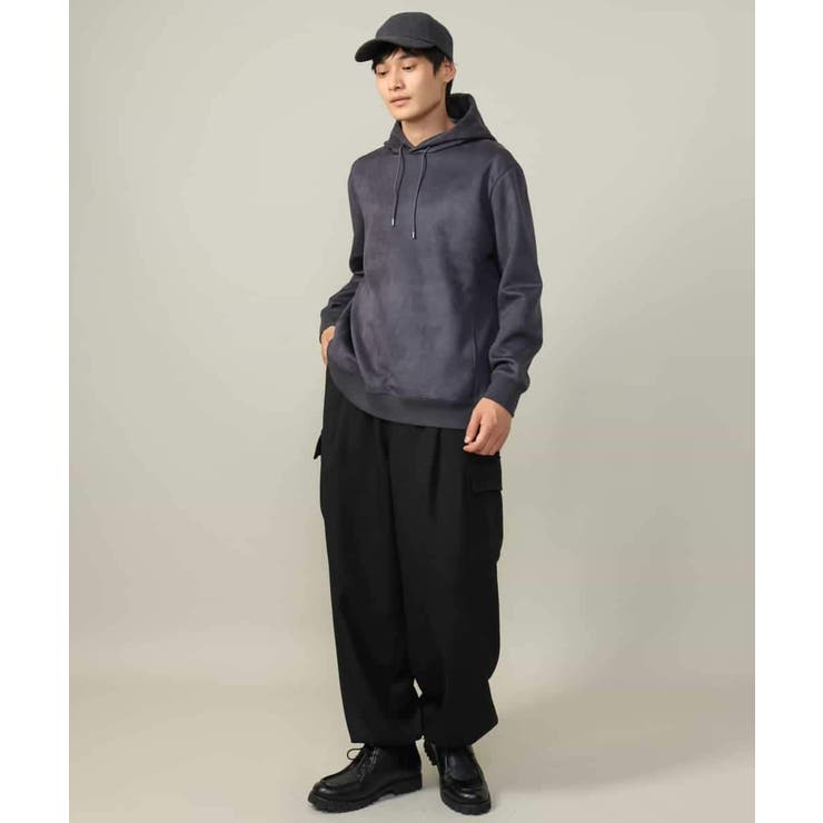 【春まで使える】フェイクスエードパーカー(無地） | a.v.v【MEN】 | 詳細画像24 
