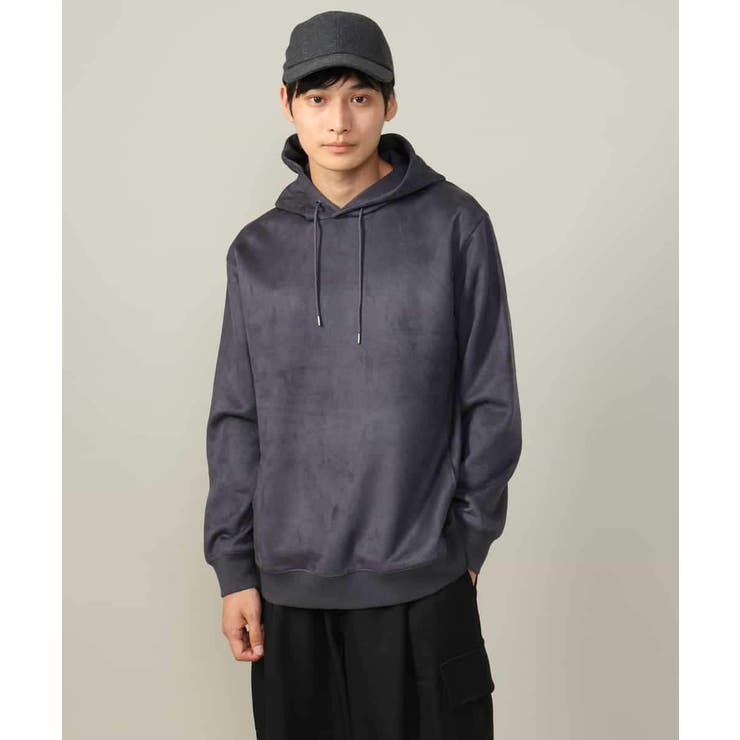 【春まで使える】フェイクスエードパーカー(無地） | a.v.v【MEN】 | 詳細画像3 