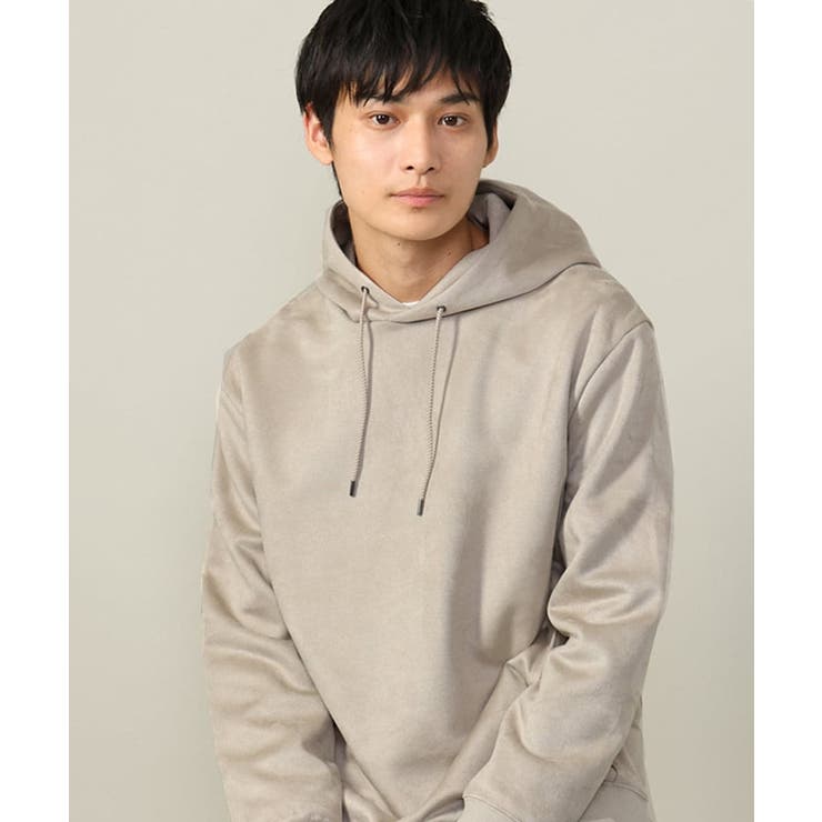 ベージュ | 【春まで使える】フェイクスエードパーカー(無地） | a.v.v【MEN】