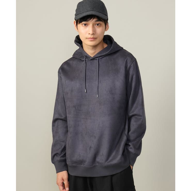 ダークグレー | 【春まで使える】フェイクスエードパーカー(無地） | a.v.v【MEN】