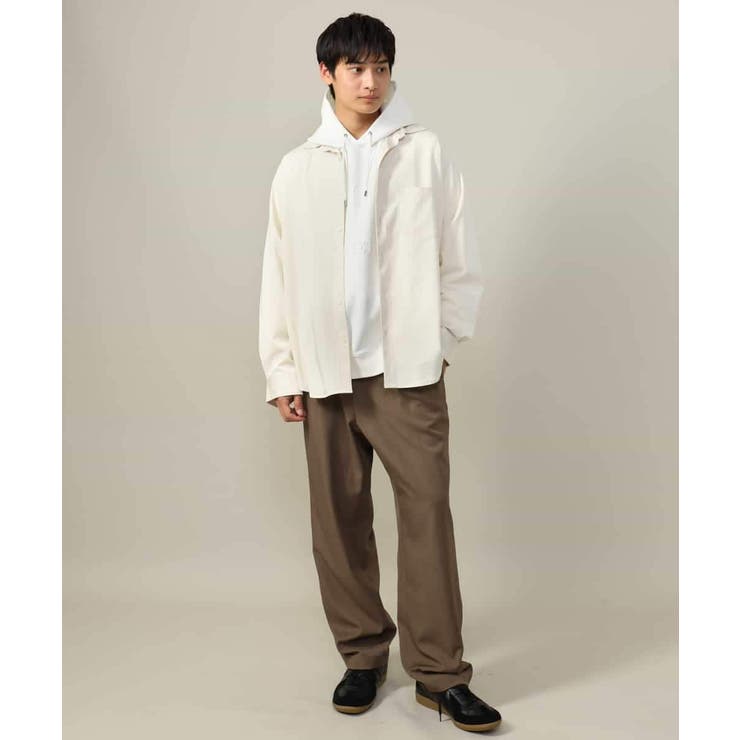 【春まで使える】フェイクスエードエンボスロゴパーカー | a.v.v【MEN】 | 詳細画像10 