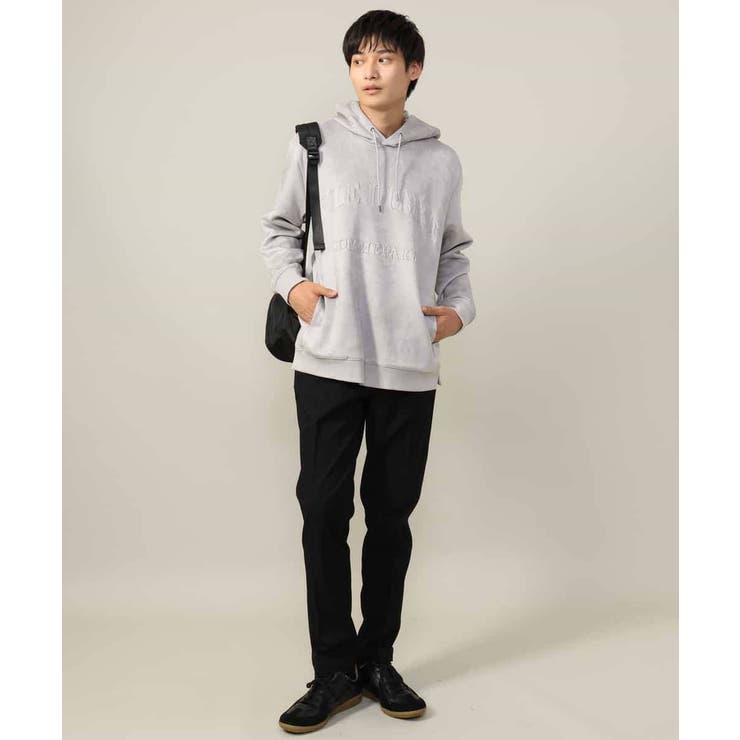 【春まで使える】フェイクスエードエンボスロゴパーカー | a.v.v【MEN】 | 詳細画像2 