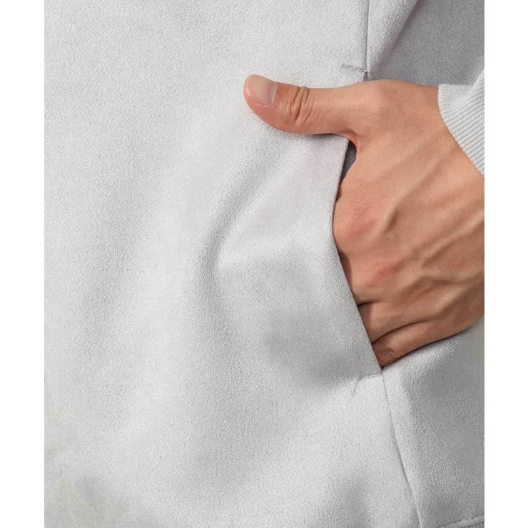 【春まで使える】フェイクスエードエンボスロゴパーカー | a.v.v【MEN】 | 詳細画像27 