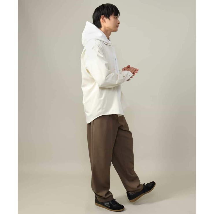 【春まで使える】フェイクスエードエンボスロゴパーカー | a.v.v【MEN】 | 詳細画像9 