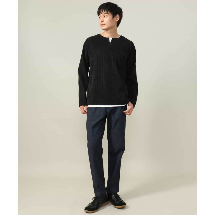 【楽してサマ見え】ケーブル柄フェイクレイヤードカットソー | a.v.v【MEN】 | 詳細画像11 