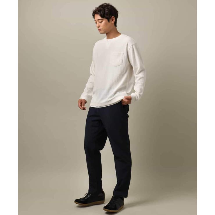 【楽してサマ見え】ケーブル柄フェイクレイヤードカットソー | a.v.v【MEN】 | 詳細画像14 