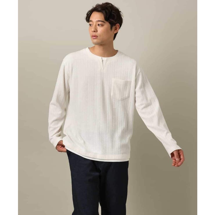 【楽してサマ見え】ケーブル柄フェイクレイヤードカットソー | a.v.v【MEN】 | 詳細画像19 