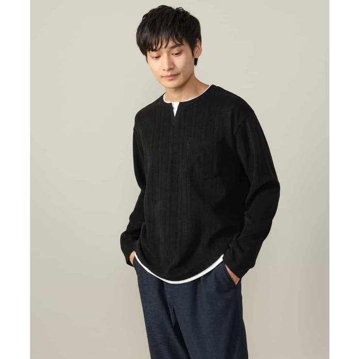 【楽してサマ見え】ケーブル柄フェイクレイヤードカットソー | a.v.v【MEN】 | 詳細画像22 