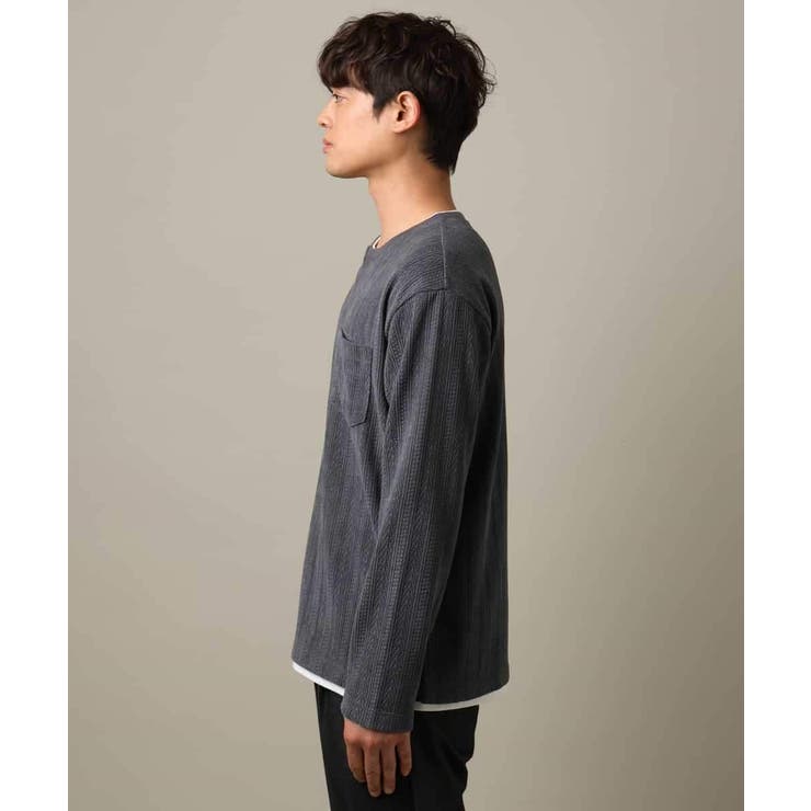 【楽してサマ見え】ケーブル柄フェイクレイヤードカットソー | a.v.v【MEN】 | 詳細画像28 