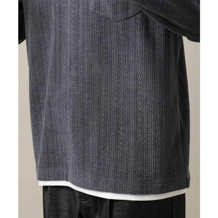 【楽してサマ見え】ケーブル柄フェイクレイヤードカットソー | a.v.v【MEN】 | 詳細画像32 