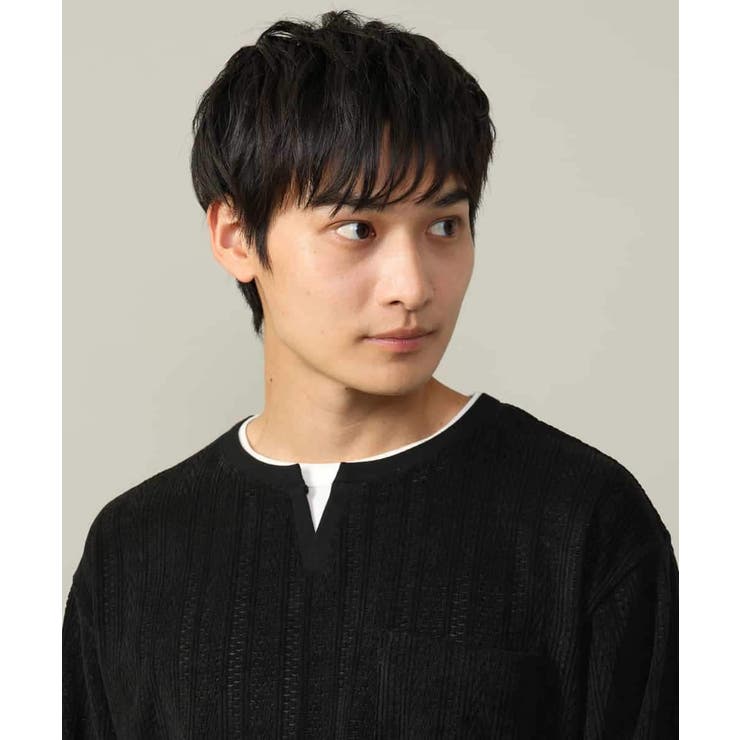 【楽してサマ見え】ケーブル柄フェイクレイヤードカットソー | a.v.v【MEN】 | 詳細画像38 