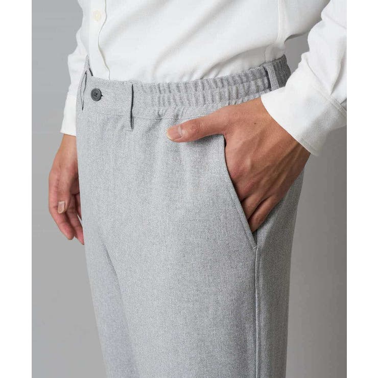 【イージーケア 毛玉になりにくい】メランジツイルストレッチセミルーズパンツ【洗濯… | a.v.v【MEN】 | 詳細画像26 