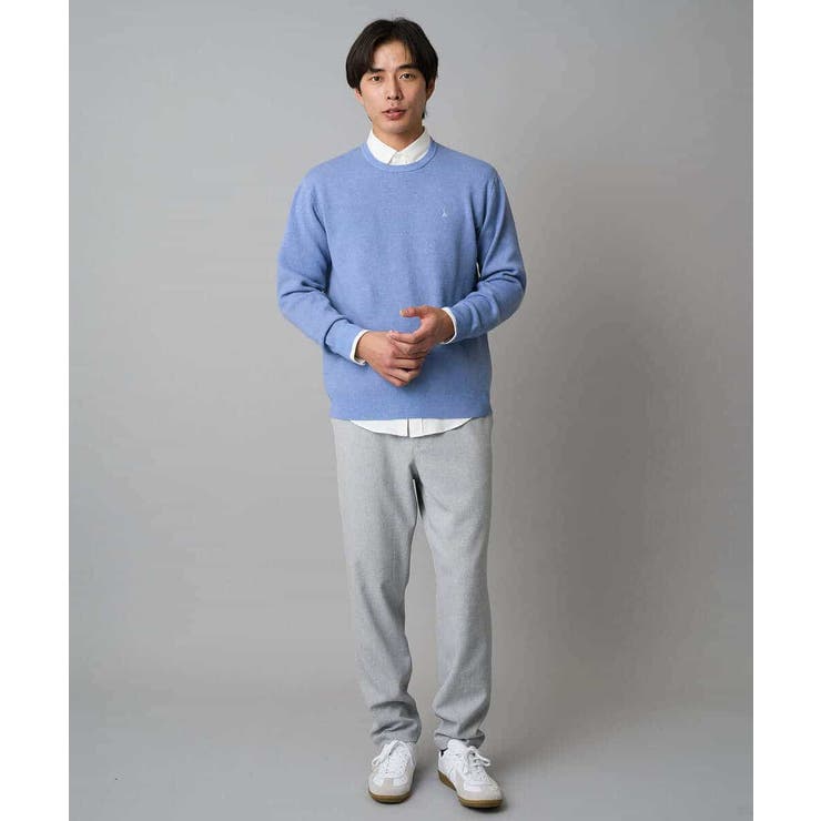 【イージーケア 毛玉になりにくい】メランジツイルストレッチセミルーズパンツ【洗濯… | a.v.v【MEN】 | 詳細画像8 