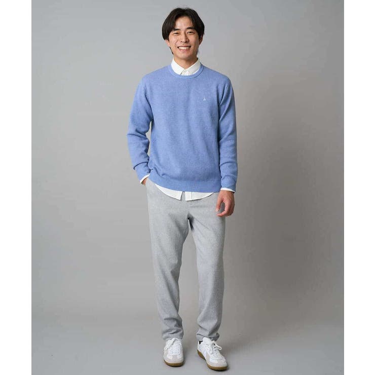 【イージーケア 毛玉になりにくい】メランジツイルストレッチセミルーズパンツ【洗濯… | a.v.v【MEN】 | 詳細画像9 