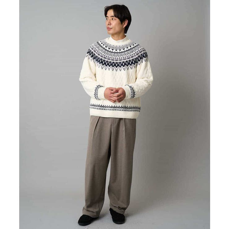 【イージーケア/洗濯機で洗える】裏微起毛ストレッチオーバーパンツ | a.v.v【MEN】 | 詳細画像12 