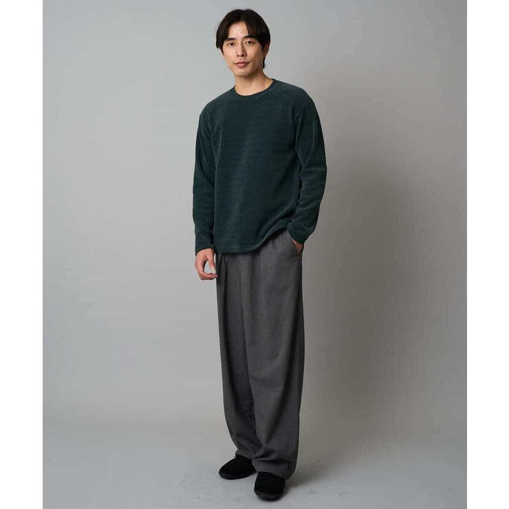 【イージーケア/洗濯機で洗える】裏微起毛ストレッチオーバーパンツ | a.v.v【MEN】 | 詳細画像23 