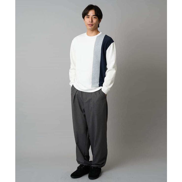 【イージーケア/洗濯機で洗える】裏微起毛ストレッチオーバーパンツ | a.v.v【MEN】 | 詳細画像26 