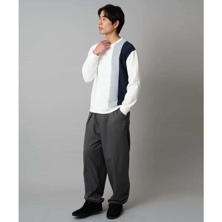 【イージーケア/洗濯機で洗える】裏微起毛ストレッチオーバーパンツ | a.v.v【MEN】 | 詳細画像27 