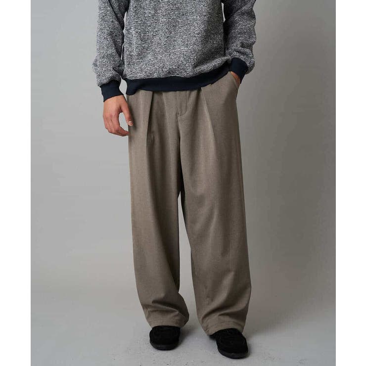 【イージーケア/洗濯機で洗える】裏微起毛ストレッチオーバーパンツ | a.v.v【MEN】 | 詳細画像34 