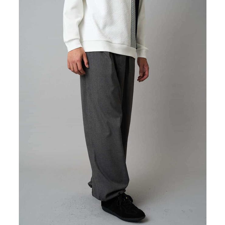 【イージーケア/洗濯機で洗える】裏微起毛ストレッチオーバーパンツ | a.v.v【MEN】 | 詳細画像36 