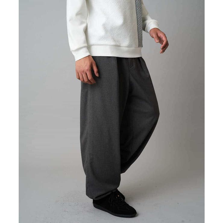 【イージーケア/洗濯機で洗える】裏微起毛ストレッチオーバーパンツ | a.v.v【MEN】 | 詳細画像37 