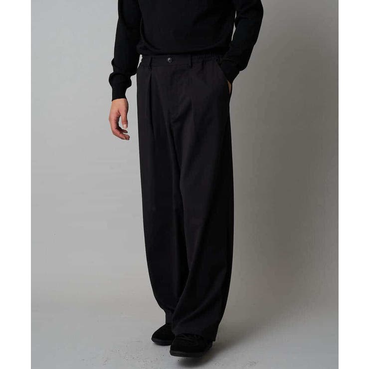 【イージーケア/洗濯機で洗える】裏微起毛ストレッチオーバーパンツ | a.v.v【MEN】 | 詳細画像39 