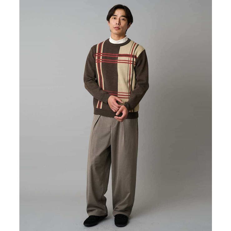 【イージーケア/洗濯機で洗える】裏微起毛ストレッチオーバーパンツ | a.v.v【MEN】 | 詳細画像8 