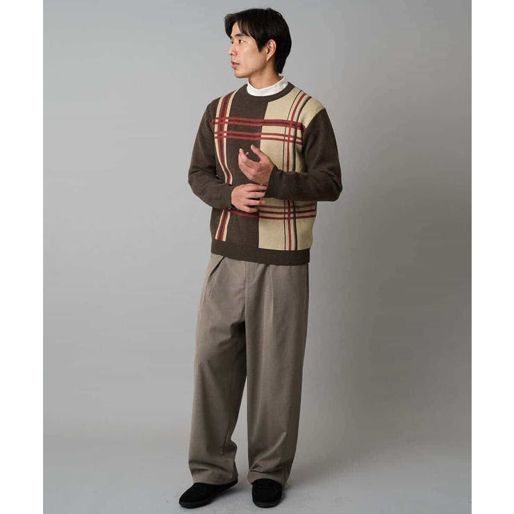 【イージーケア/洗濯機で洗える】裏微起毛ストレッチオーバーパンツ | a.v.v【MEN】 | 詳細画像9 