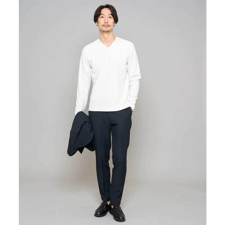 【イージーケア 洗濯機で洗える ストレッチ】グレンチェックストレッチスマートスラ… | a.v.v【MEN】 | 詳細画像3 