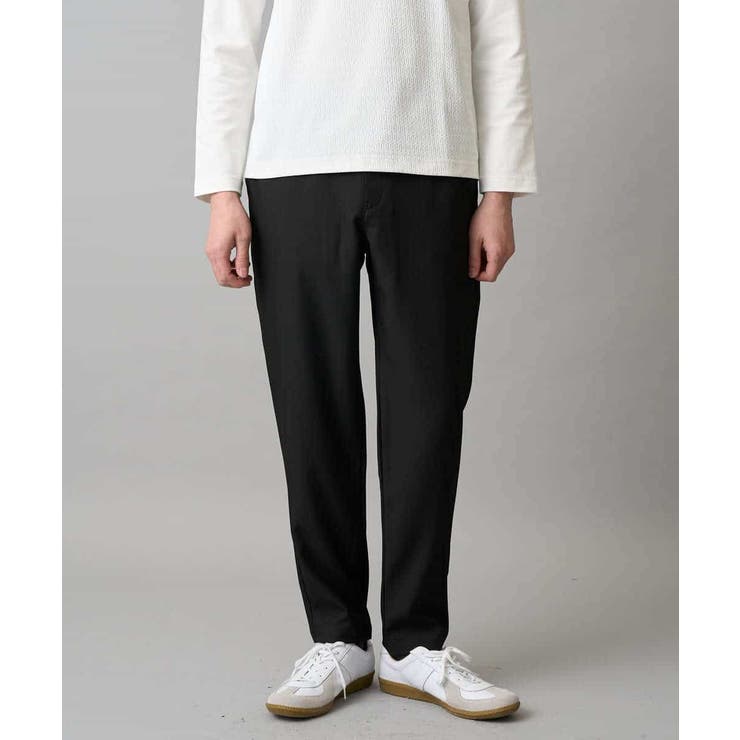 ブラック | 【イージーケア 洗濯機で洗える 毛玉になりにくい | a.v.v【MEN】