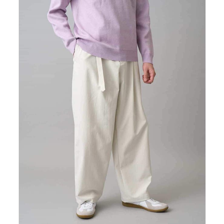 アイボリー | 【イージーケア 洗濯機で洗える 毛玉になりにくい | a.v.v【MEN】