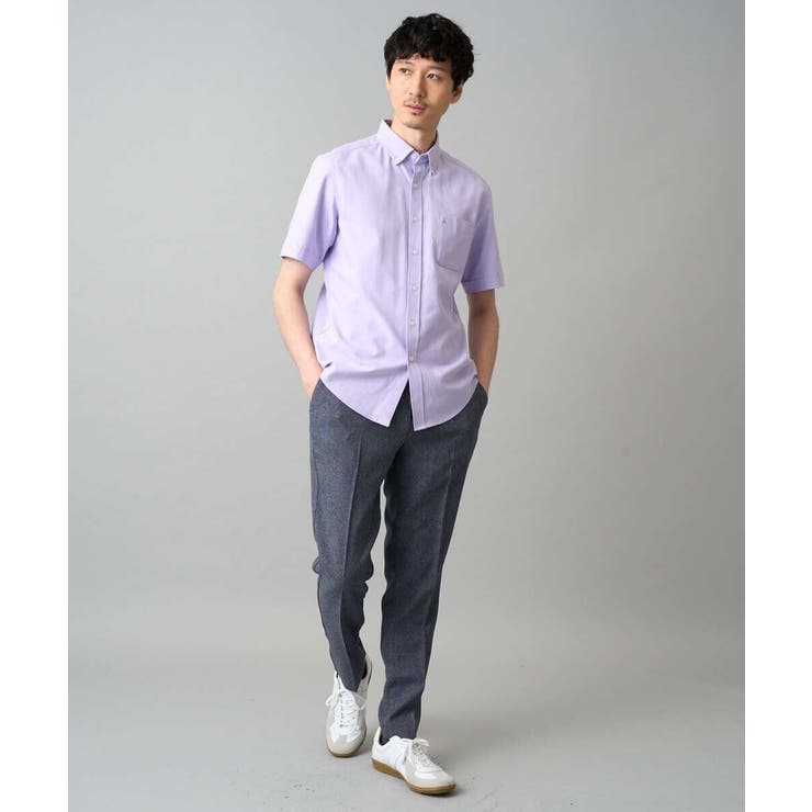 【イージーケア/洗濯機で洗える/ストレッチ】メランジスマートスラックス | a.v.v【MEN】 | 詳細画像10 