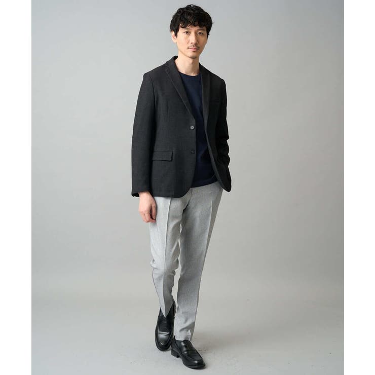 【イージーケア/洗濯機で洗える/ストレッチ】メランジスマートスラックス | a.v.v【MEN】 | 詳細画像16 