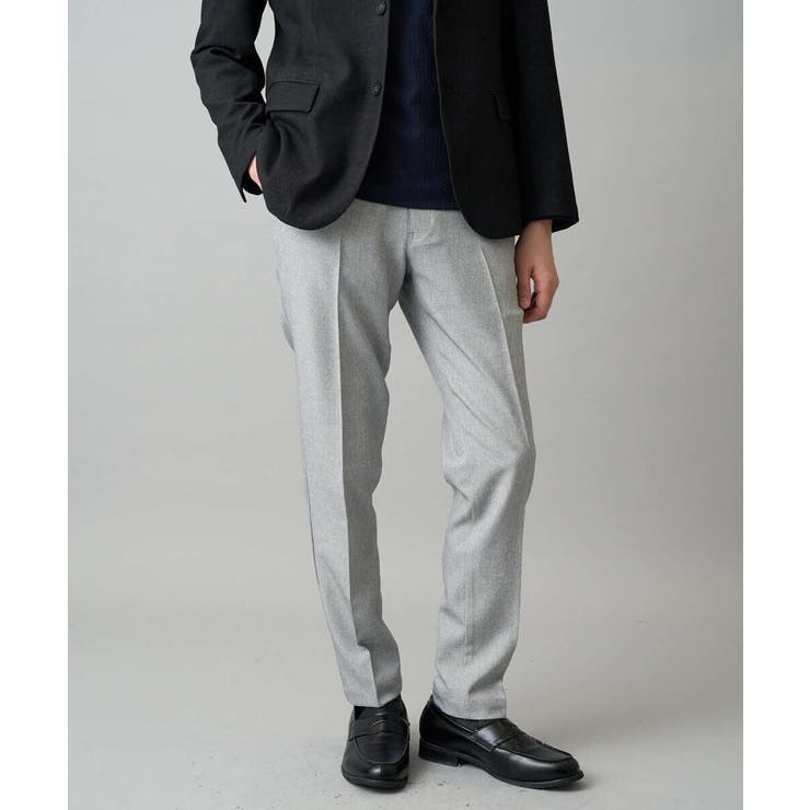 【イージーケア/洗濯機で洗える/ストレッチ】メランジスマートスラックス | a.v.v【MEN】 | 詳細画像18 