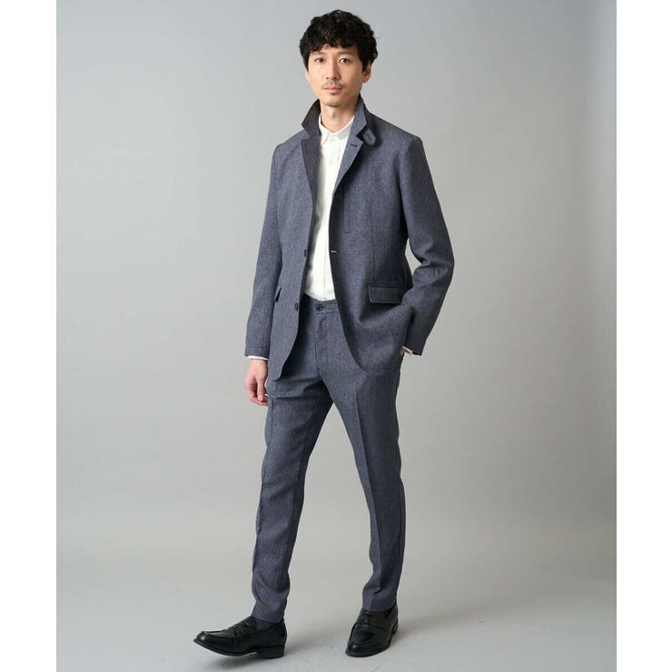 【イージーケア/洗濯機で洗える/ストレッチ】メランジスマートスラックス | a.v.v【MEN】 | 詳細画像2 