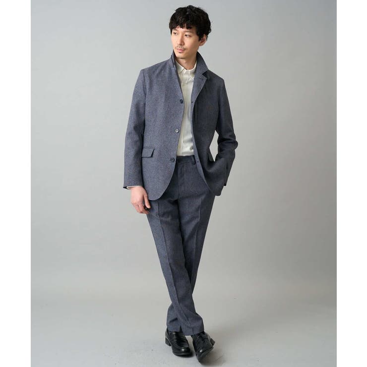 【イージーケア/洗濯機で洗える/ストレッチ】メランジスマートスラックス | a.v.v【MEN】 | 詳細画像3 