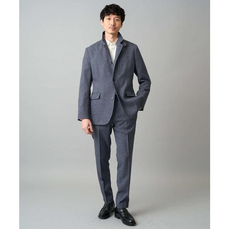 【イージーケア/洗濯機で洗える/ストレッチ】メランジスマートスラックス | a.v.v【MEN】 | 詳細画像4 