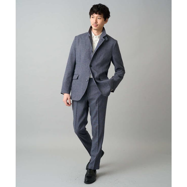 【イージーケア/洗濯機で洗える/ストレッチ】メランジスマートスラックス | a.v.v【MEN】 | 詳細画像5 