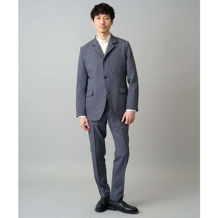 【イージーケア/洗濯機で洗える/ストレッチ】メランジスマートスラックス | a.v.v【MEN】 | 詳細画像7 