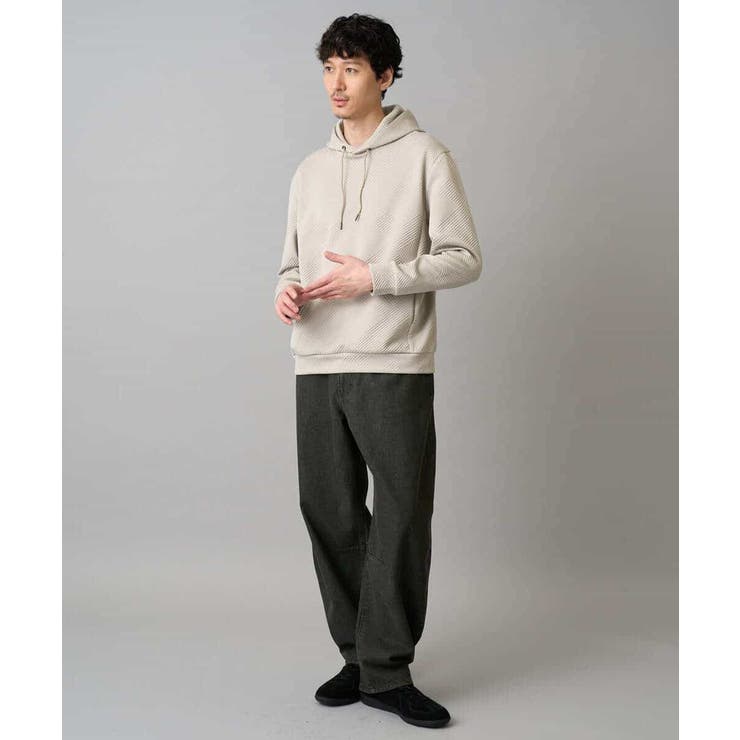 【洗濯機で洗える】デニムバレルレッグイージーパンツ | a.v.v【MEN】 | 詳細画像13 