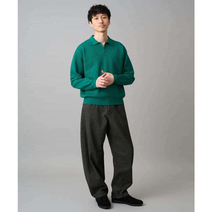 【洗濯機で洗える】デニムバレルレッグイージーパンツ | a.v.v【MEN】 | 詳細画像26 