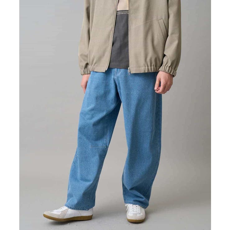 【洗濯機で洗える】デニムバレルレッグイージーパンツ | a.v.v【MEN】 | 詳細画像27 