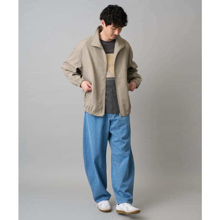 【洗濯機で洗える】デニムバレルレッグイージーパンツ | a.v.v【MEN】 | 詳細画像4 