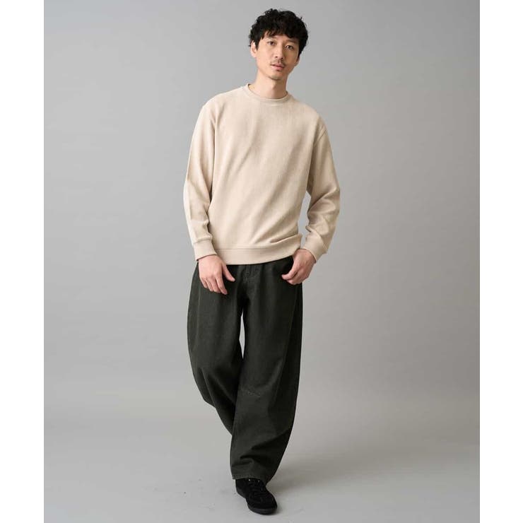 【洗濯機で洗える】デニムバレルレッグイージーパンツ | a.v.v【MEN】 | 詳細画像9 