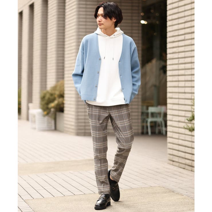 軽撥水/ストレッチ】チェック柄スマートスラックス[品番：ITKW0009862