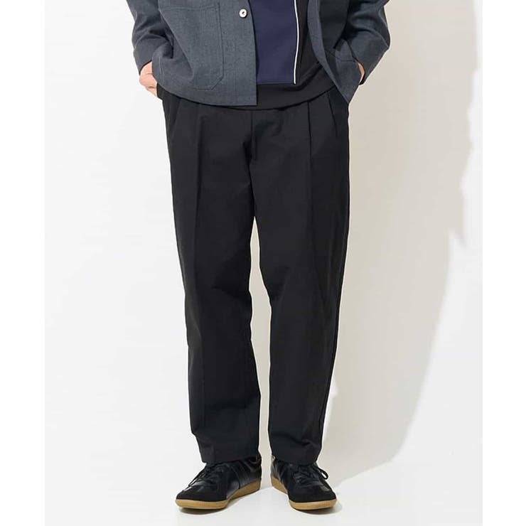 ブラック | ツータックチノストレッチパンツ | a.v.v【MEN】